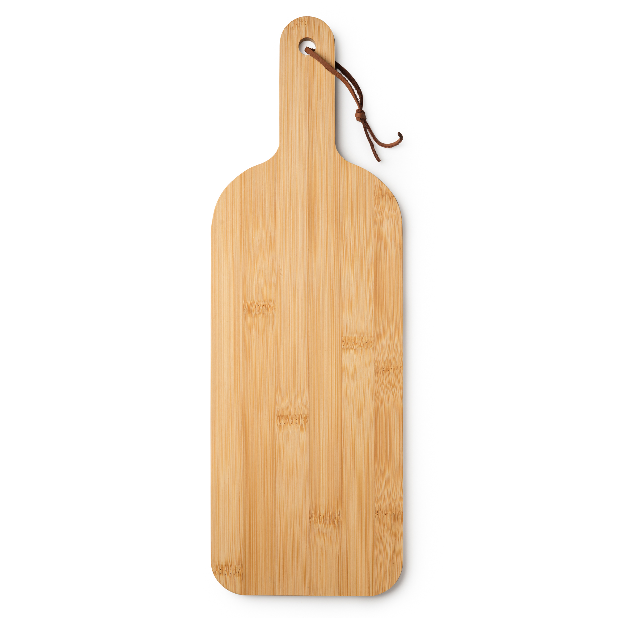 Deska do krojenia z bambusa z uchwytem i sznurkiem do zawieszania – 40 x 13,5 cm