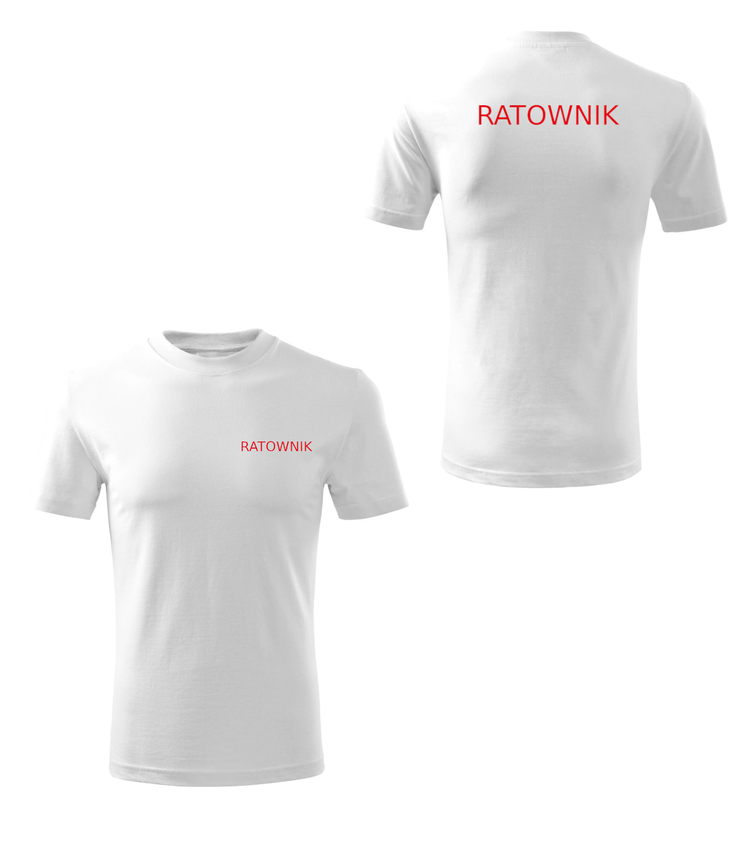 Koszulka męska z napisem Ratownik