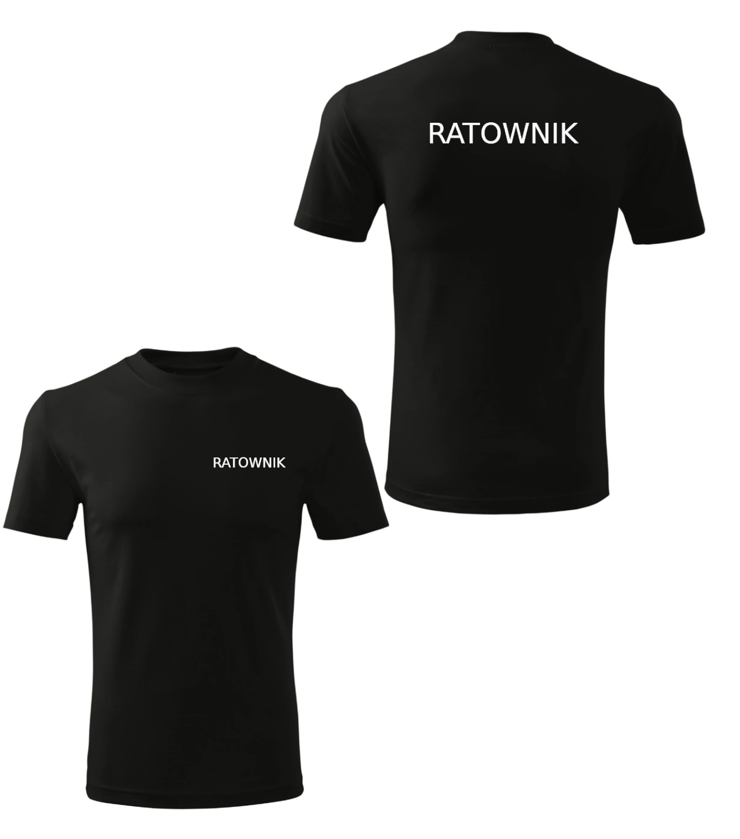 Koszulka mę ska z napisem Ratownik