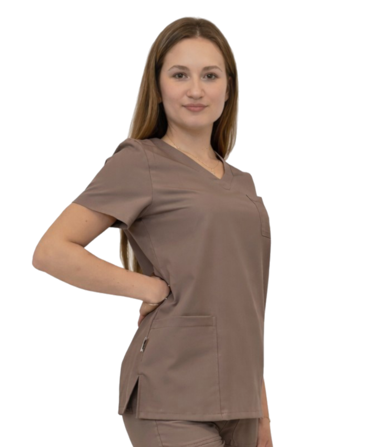 Bluza medyczna cappucino casual premium
