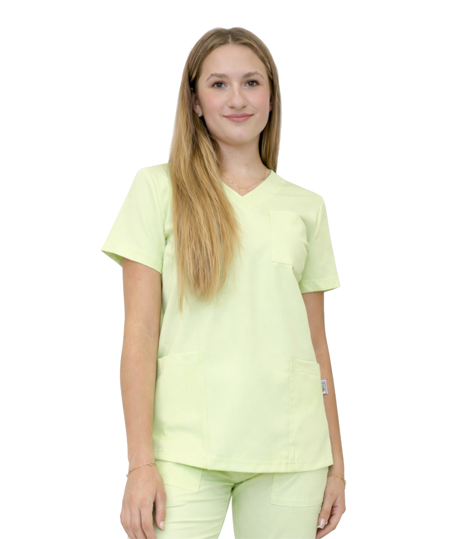 Bluza medyczna pistacja casual premium