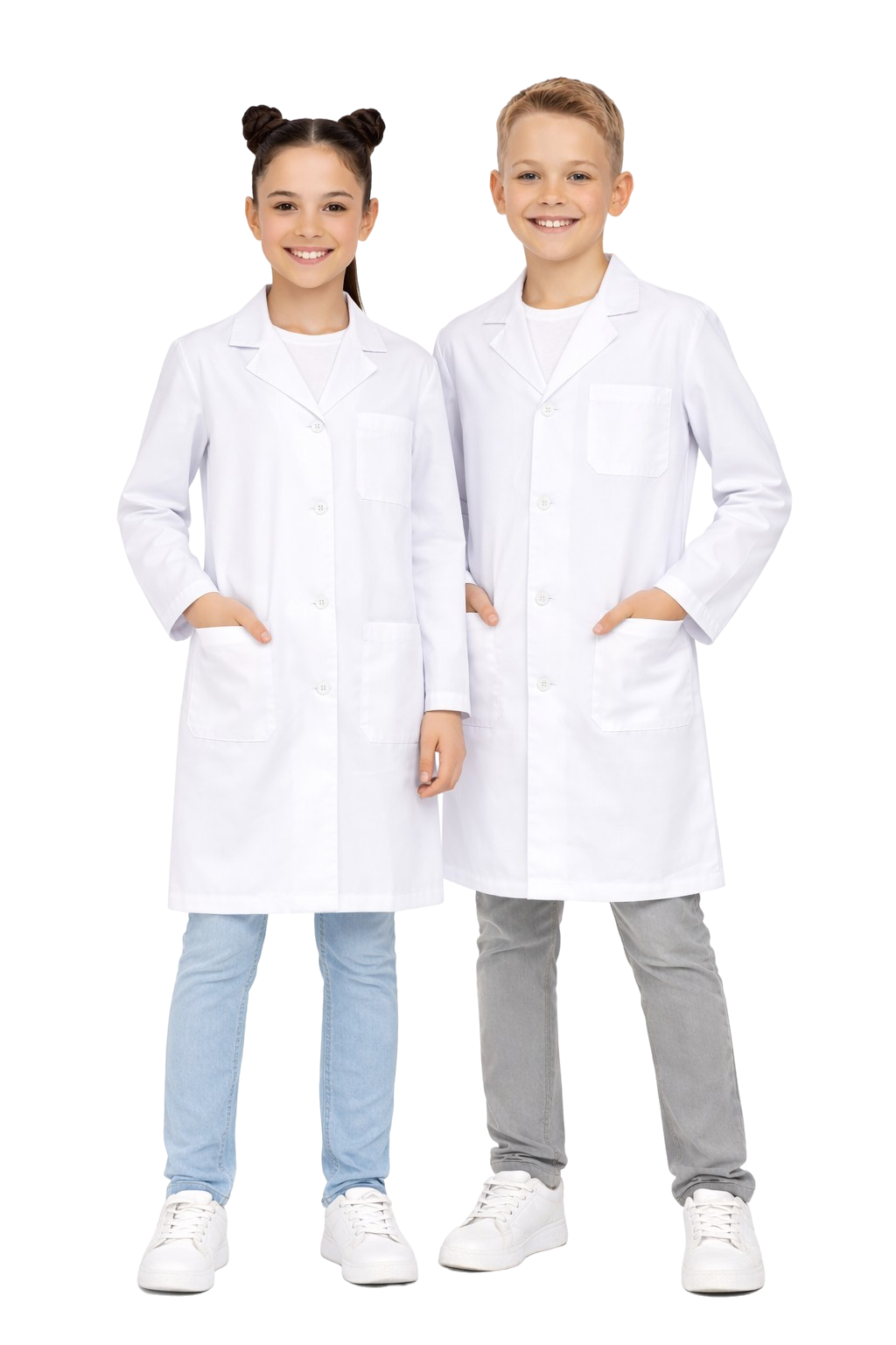 Fartuch laboratoryjny dziecięcy biały roz. 134/140