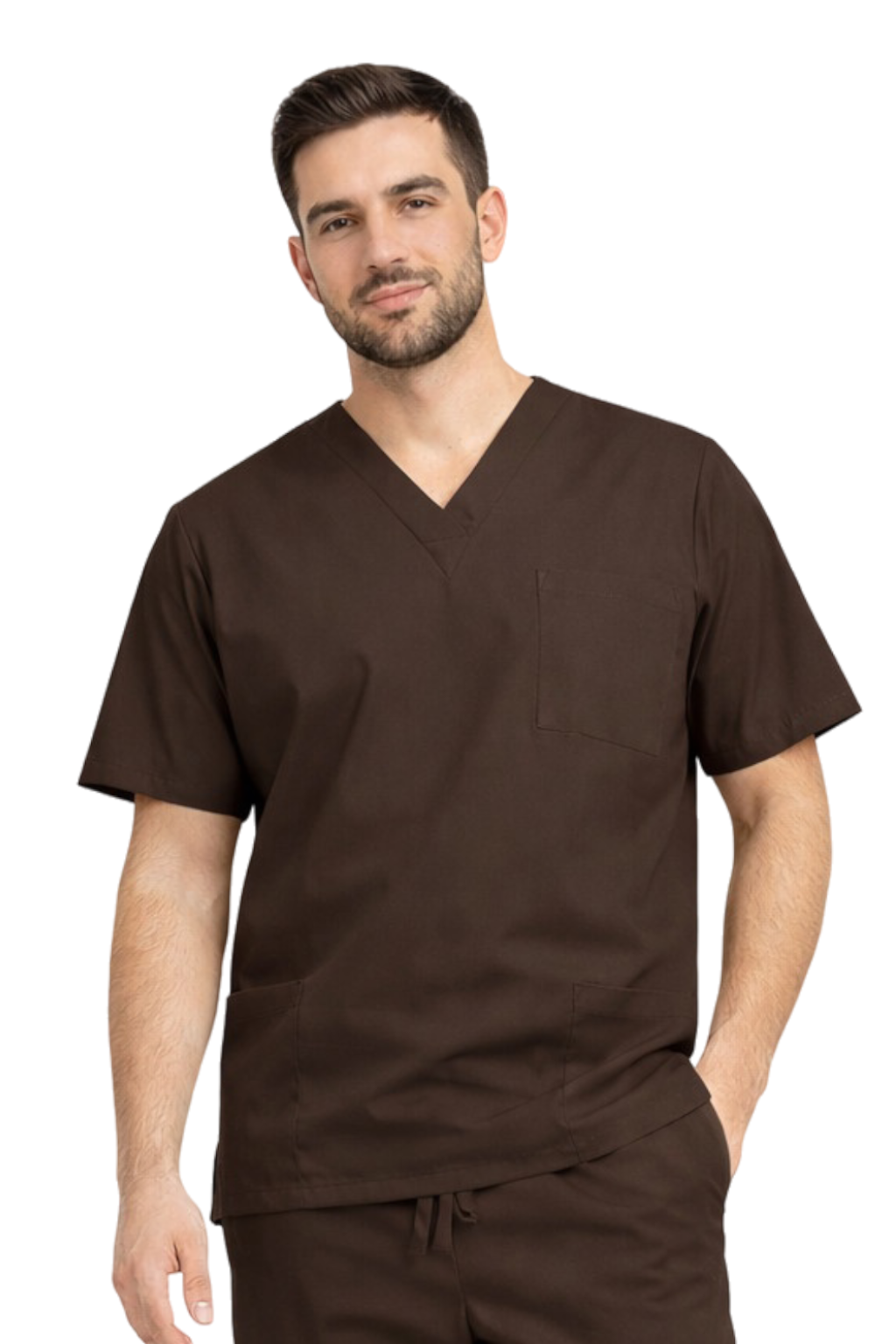 Bluza chirurgiczna męska czekolada