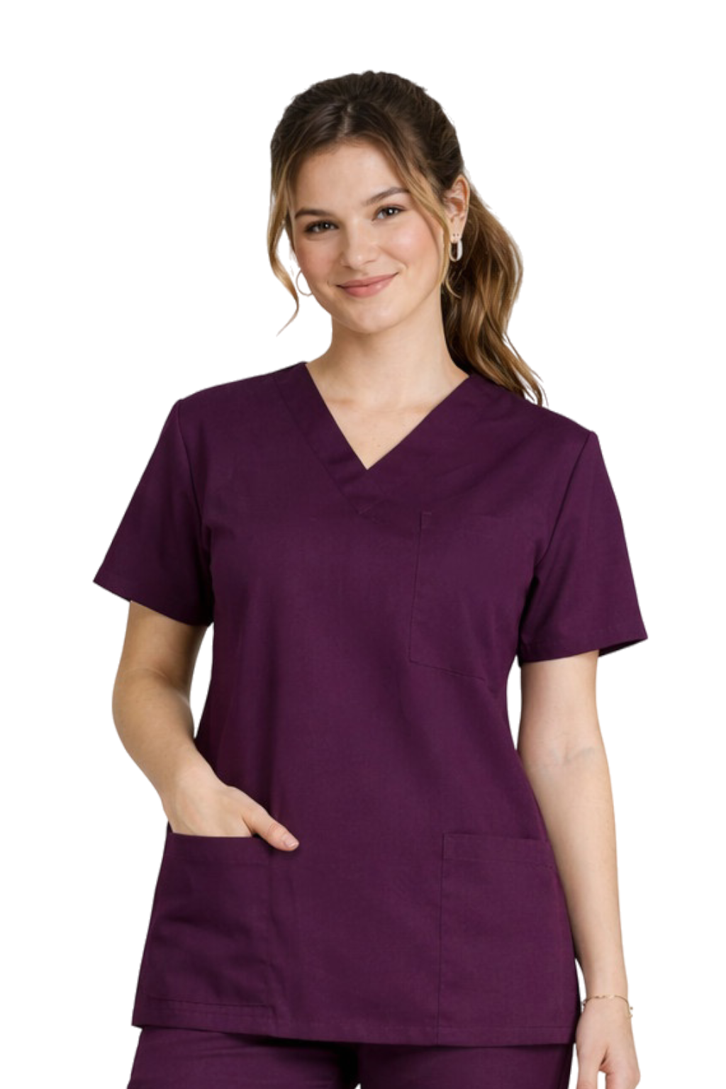 Bluza chirurgiczna śliwkowa