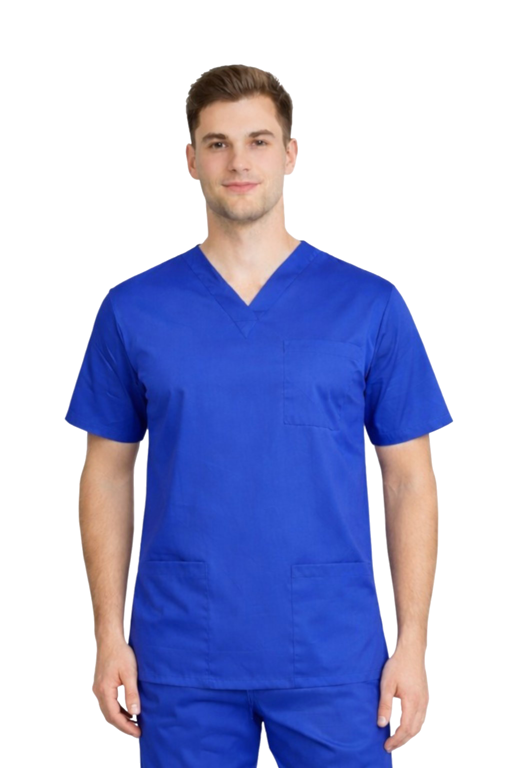 Bluza chirurgiczna męska chabrowa elastyczna