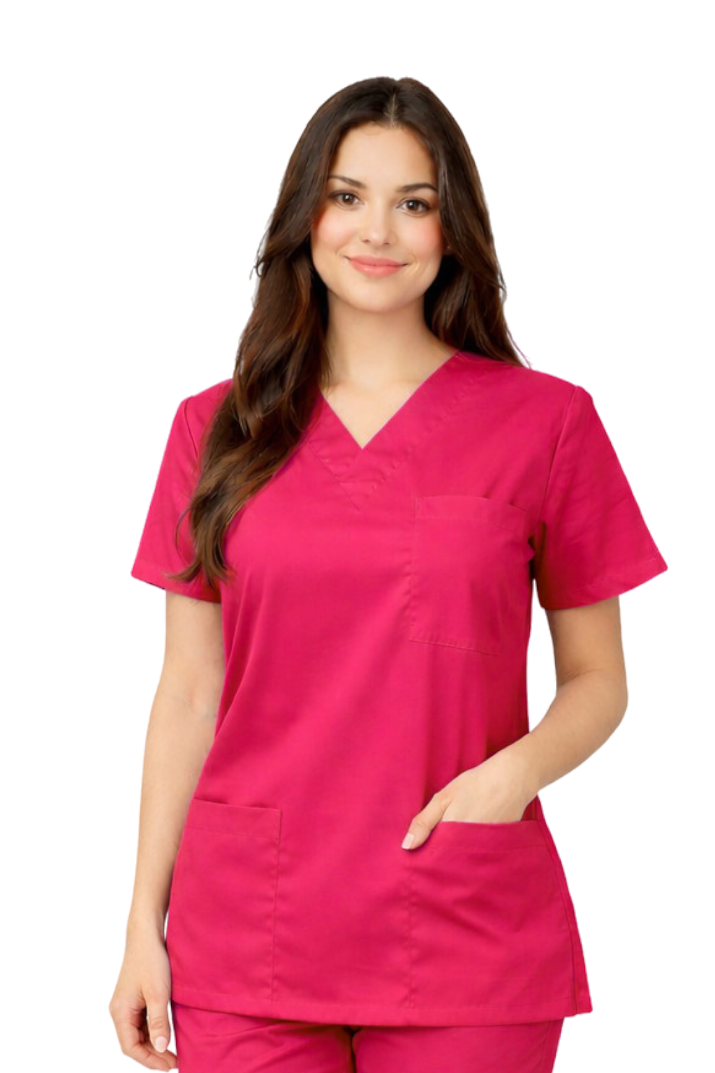 Bluza chirurgiczna stretch amarant
