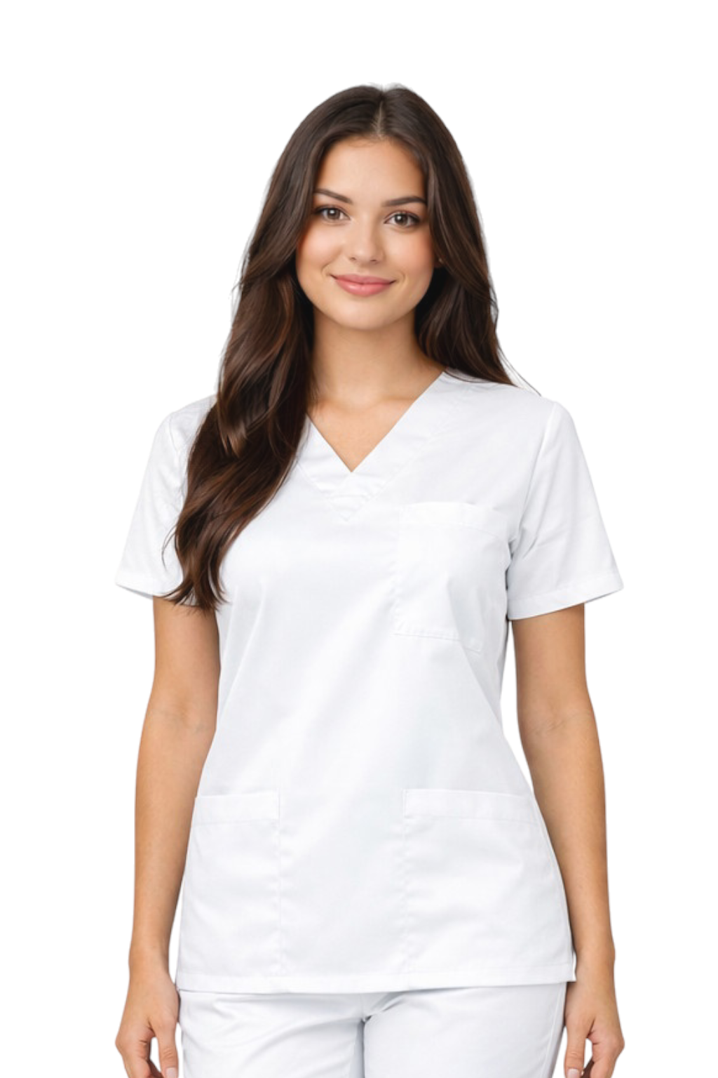 Bluza chirurgiczna stretch biała
