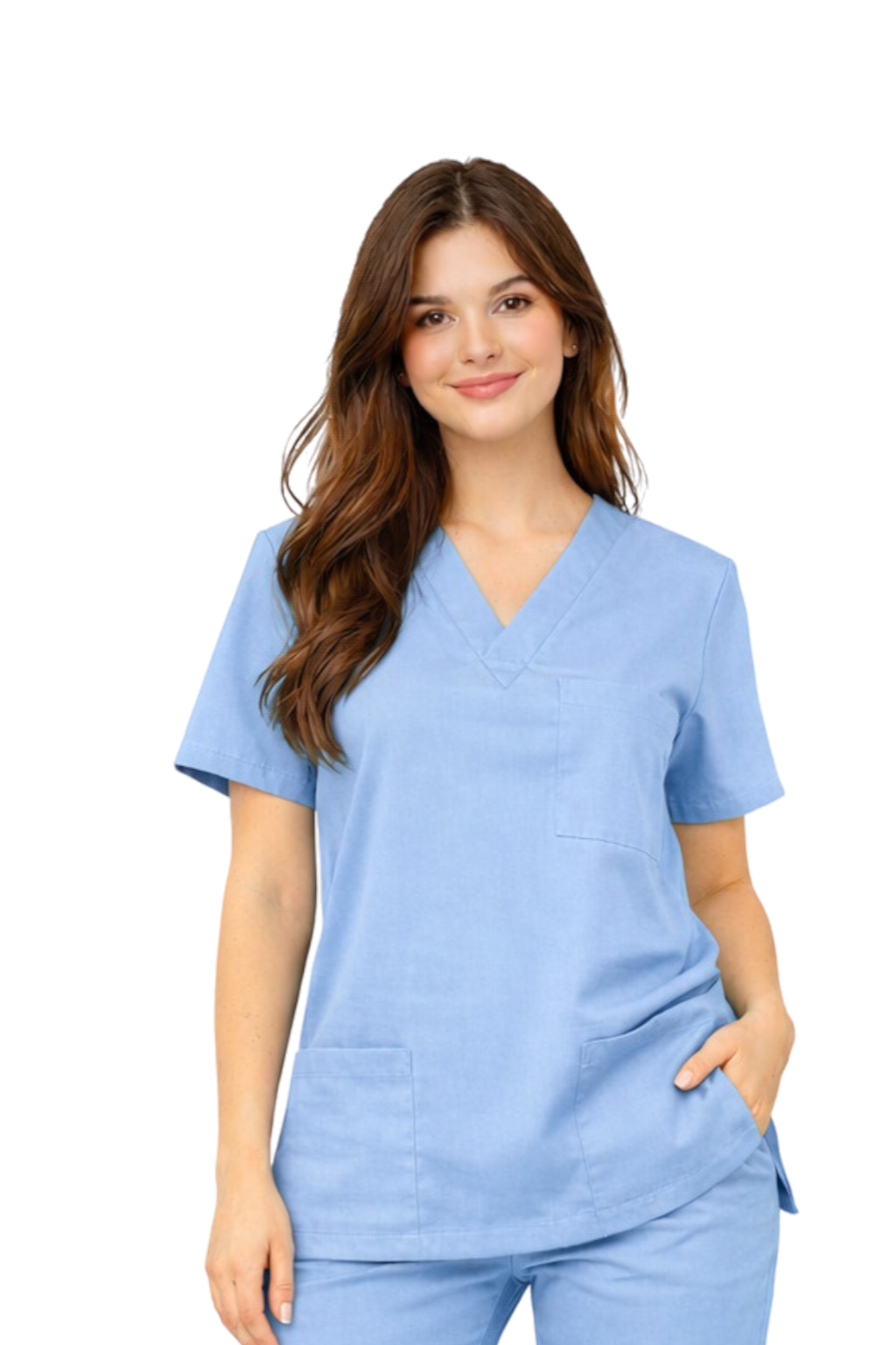 Bluza chirurgiczna bawełna 100% niebieska