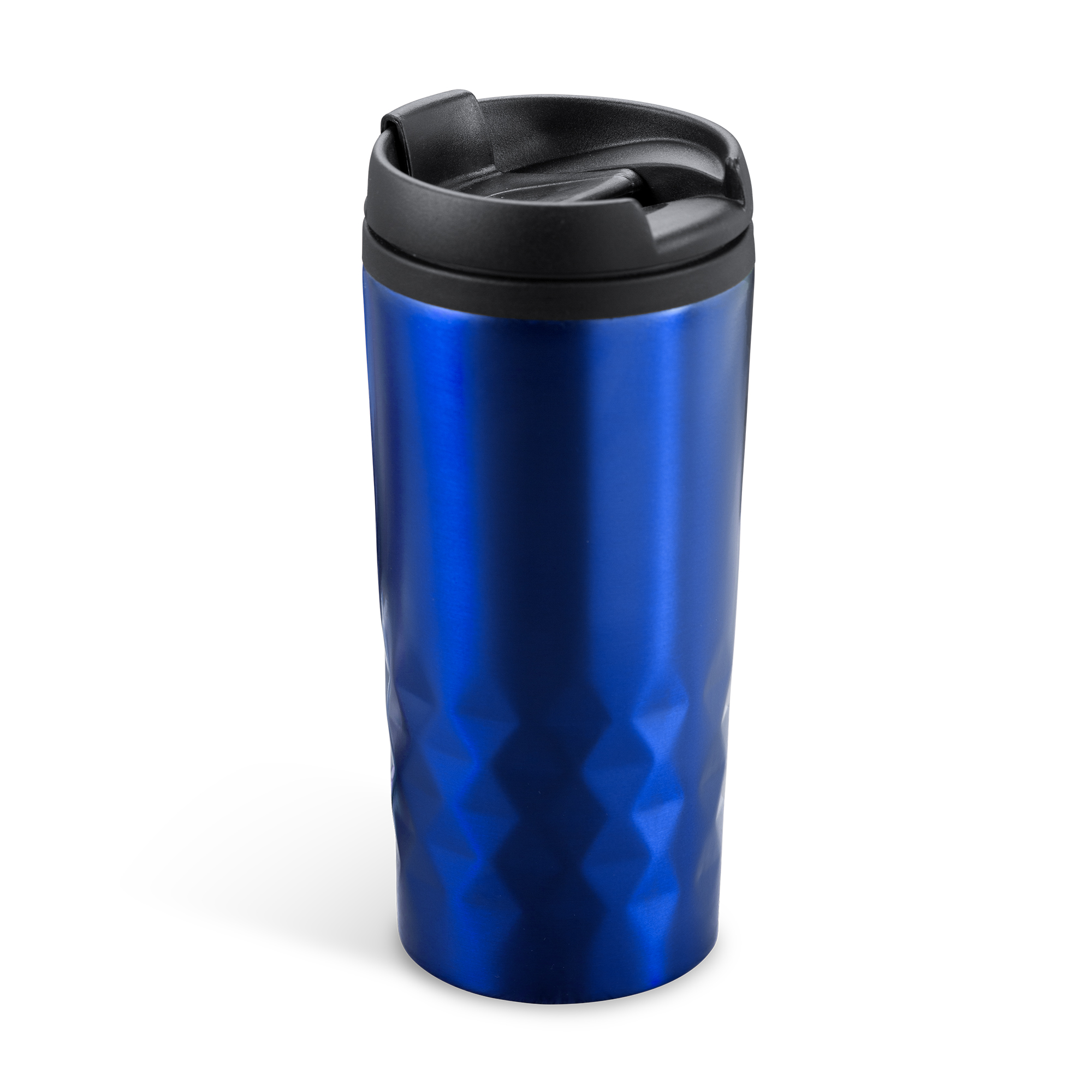 Kubek metalowy podróżny termiczny z pokrywką 310ml chabrowy
