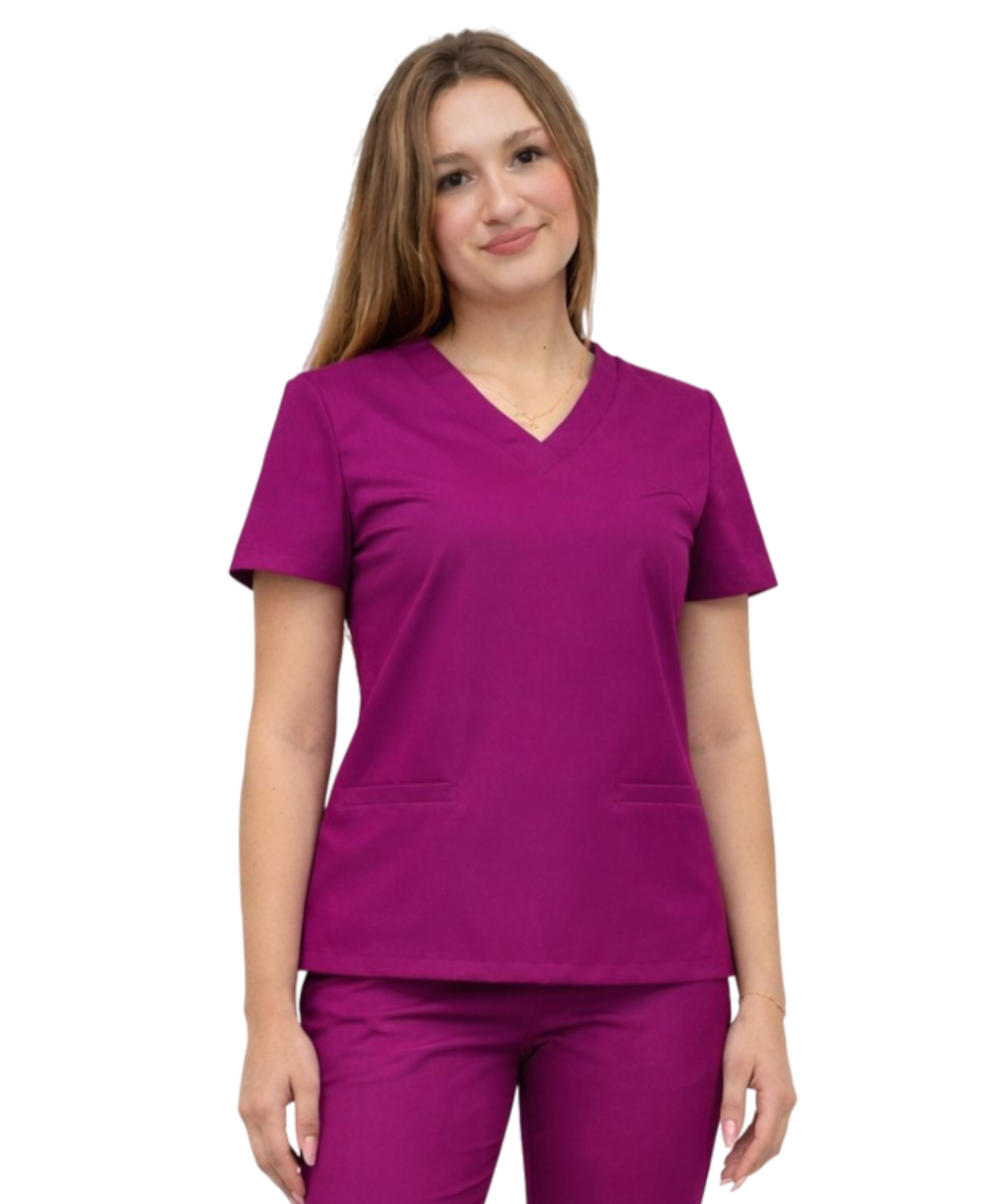 Bluza medyczna purpurowa basic premium