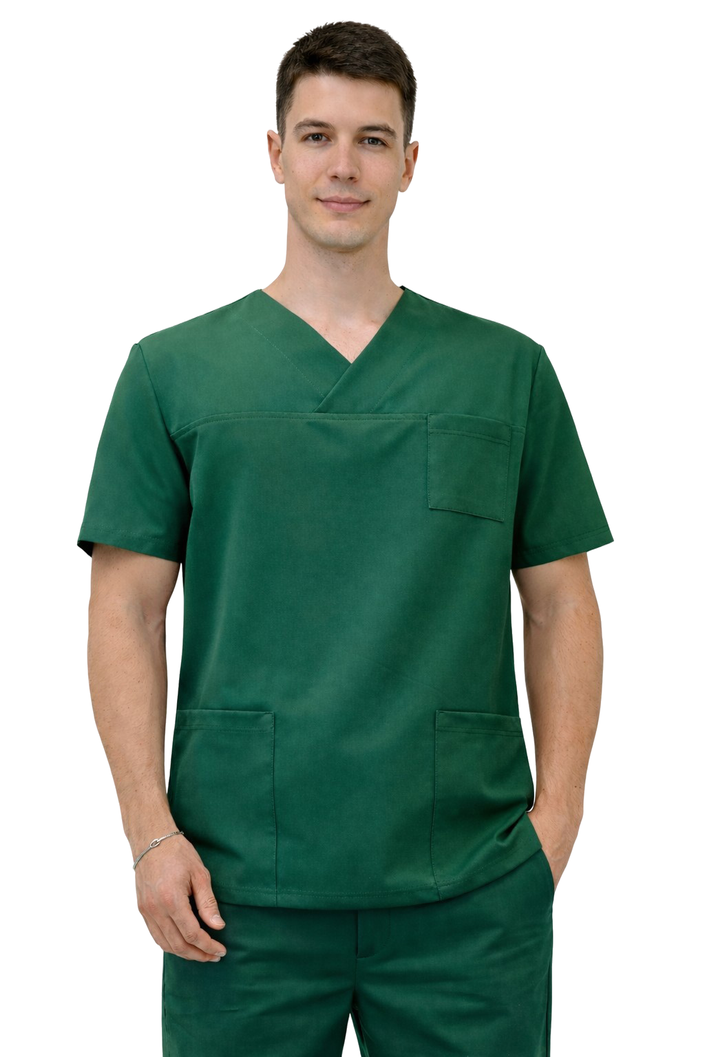 Bluza medyczna kasak zielona butelka Cheroke Stretch