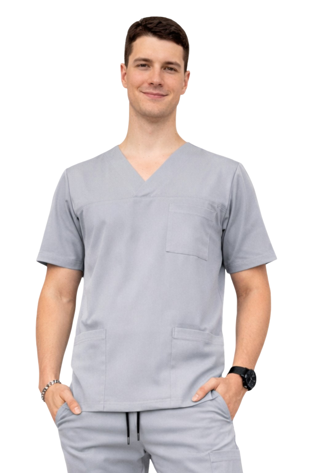Bluza medyczna kasak ciemny szary Cheroke Stretch