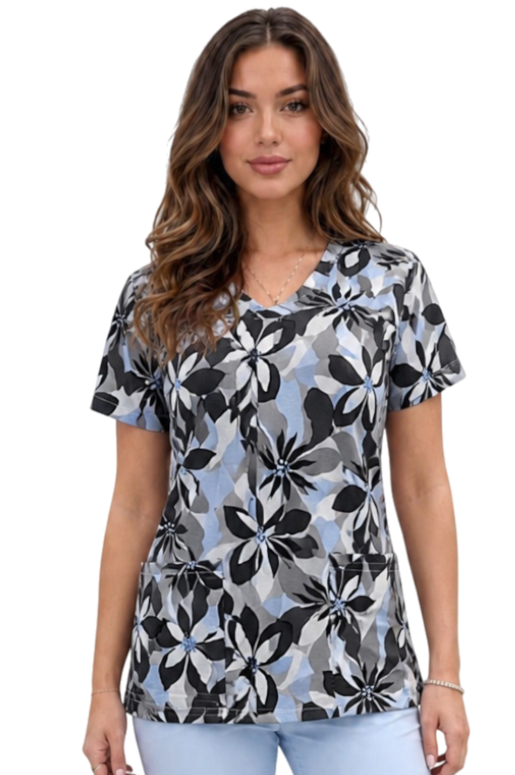 Bluza medyczna W2 elastyczna bawełna