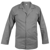 M&C® Bluza medyczna męska z kołnierzem szara długi rękaw roz.L