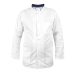 M&C? Bluza medyczna męska ze stójką biała ze stójką granatową długi rękaw roz.XL