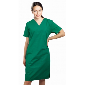 Sukienka medyczna bawełna 100% zielona roz. XL