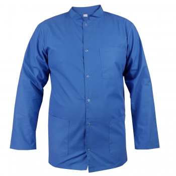 M&C? Bluza medyczna męska ze stójką niebieska długi rękaw roz.3XL
