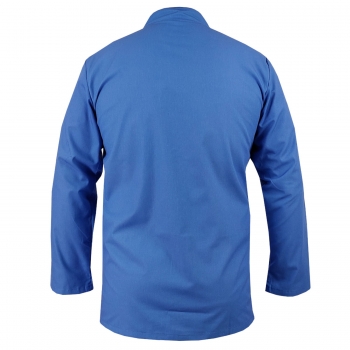 Bluza medyczna męska ze stójką niebieska długi rękaw roz.XL