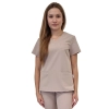 Bluza medyczna beżowa basic premium roz. XS – bluza medyczna – bluza lekarska robocza