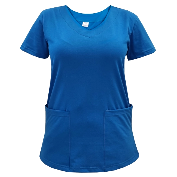 Bluza medyczna chabrowa elastyczna bawełna roz. XXL