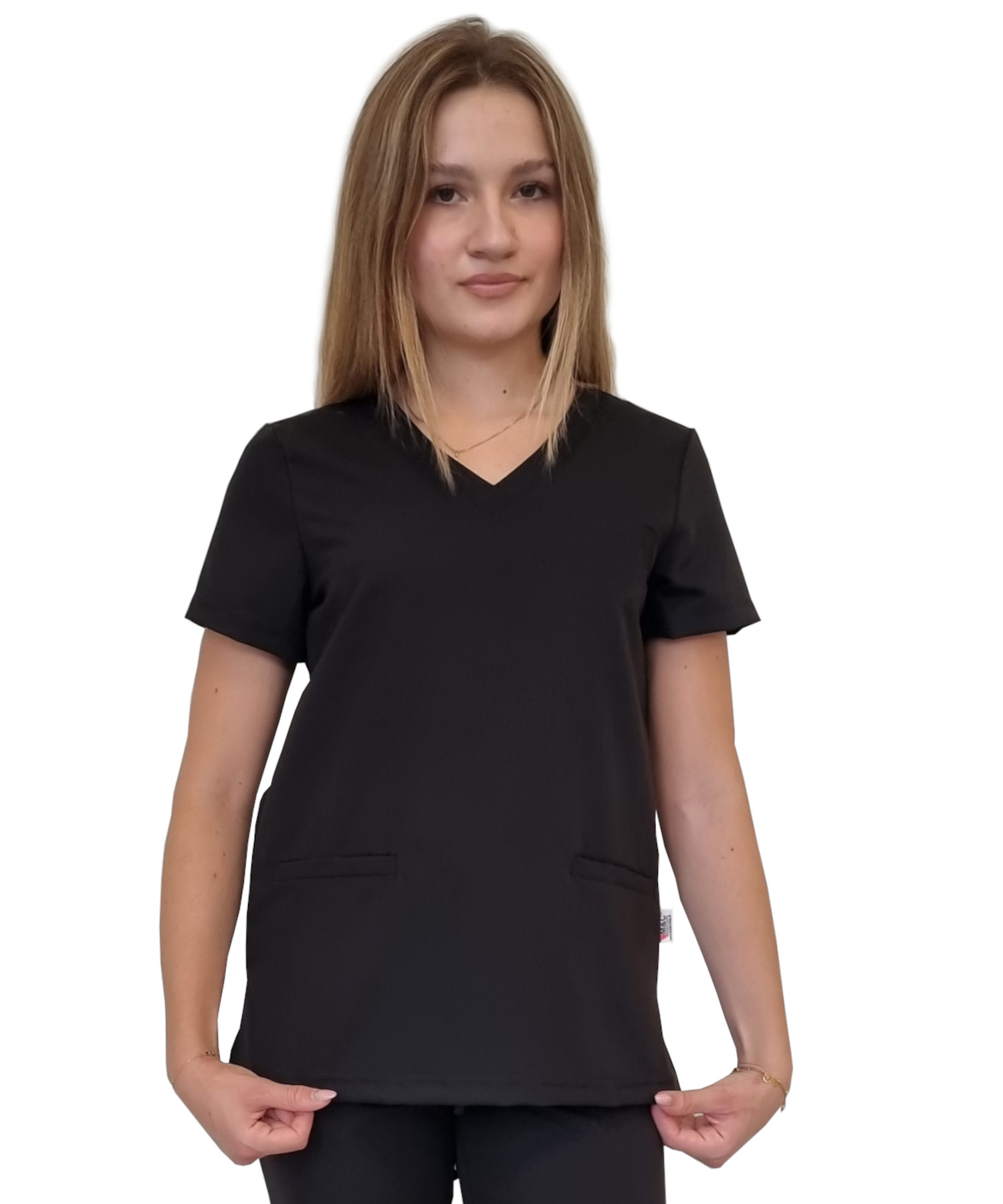 Bluza medyczna czarna basic premium