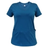 Bluza medyczna morska elastyczna bawełna roz. 4XL
