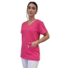 Bluza medyczna amarant elastyczna bawełna roz. 4XL – bluza medyczna – bluza lekarska robocza