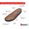 Skórzane klapki medyczne anatomic granatowe roz. 45