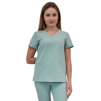 Bluza medyczna miętowa basic premium roz. M – bluza medyczna – bluza lekarska robocza