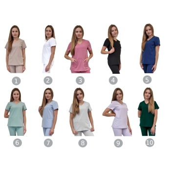 Bluza medyczna zielona butelka basic premium roz. S
