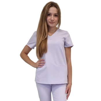 Bluza medyczna wrzosowa basic premium roz. XS – bluza medyczna – bluza lekarska robocza