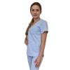 Bluza medyczna niebieska casual premium roz. M – bluza medyczna – bluza lekarska robocza