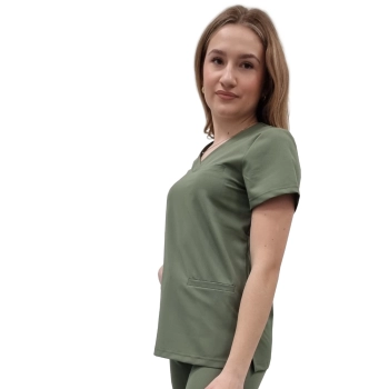 Bluza medyczna oliwka basic premium roz. L