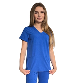Bluza medyczna chabrowa basic premium roz. XS – bluza medyczna – bluza lekarska robocza