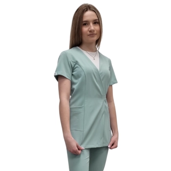 Żakiet kopertowy, tunika mięta basic premium roz. XXL
