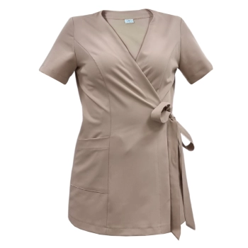 Żakiet kopertowy, tunika beżowa basic premium roz. XL