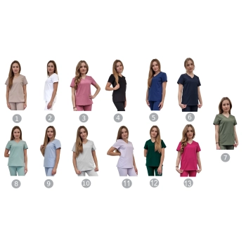 Bluza medyczna amarant basic premium roz. L