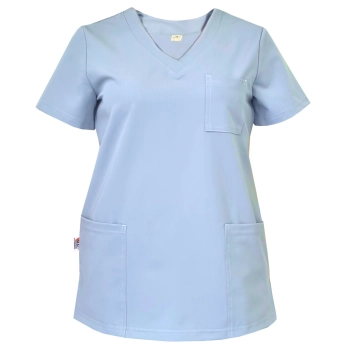 Bluza medyczna niebieska casual premium roz. M