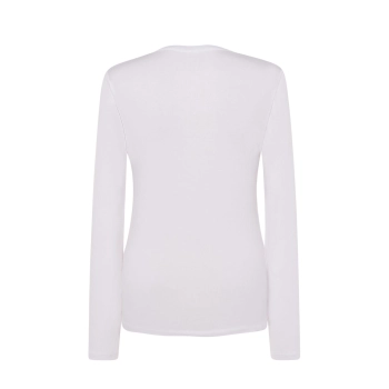 T-shirt damski biały długi rękaw roz.L