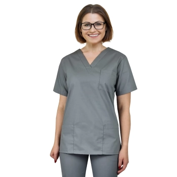 Bluza chirurgiczna szara roz. XL – bluza chirurgiczna – odzież medyczna