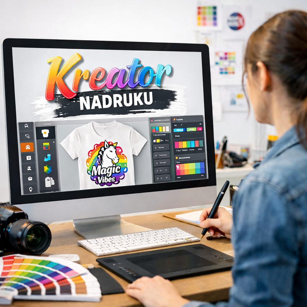Usługa nadruku grafiki metodą DTF - z kreatora online