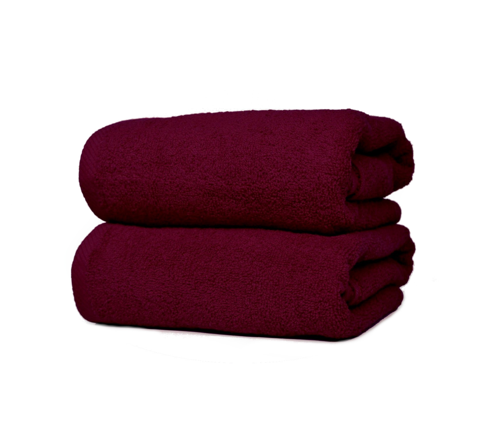 Ręcznik bordowy hotelowy kąpielowy 100x50 - Extra Soft