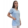 Bluza medyczna niebieska elastyczna bawełna roz. XL