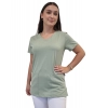 Bluza medyczna szałwia elastyczna bawełna roz. XS