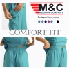 Spodnie medyczne elastyczne turkusowe Comfort Fit roz. M
