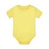 Body niemowlęce z krótkim rękawem żółte roz. 62