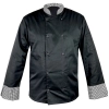M&C? Bluza kucharska czarna pepitka długi rękaw napy roz. XL