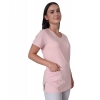 Bluza medyczna różowa elastyczna bawełna roz. L