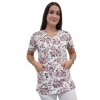 Bluza medyczna W11 elastyczna bawełna roz. L