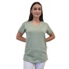 Bluza medyczna szałwia elastyczna bawełna roz. XS